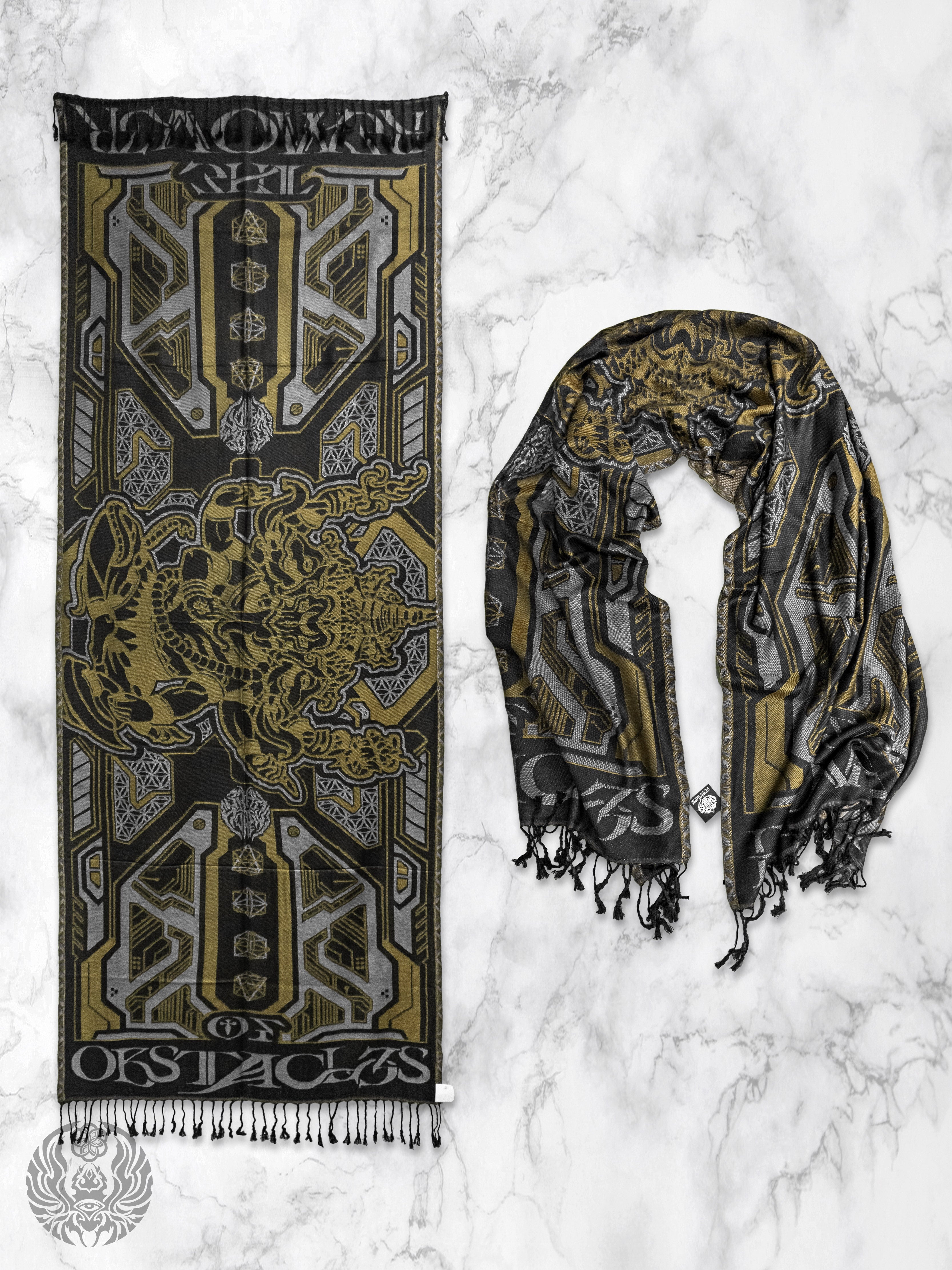 REMOVER OF OBSTACLES ✦ GUILDED GOLD ✦ Festival Shawl Shawls 