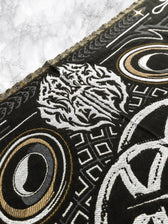 NEW DROP ✦ THE RAVE ✦ Black/Gold Double-Layered Shawl Shawls 
