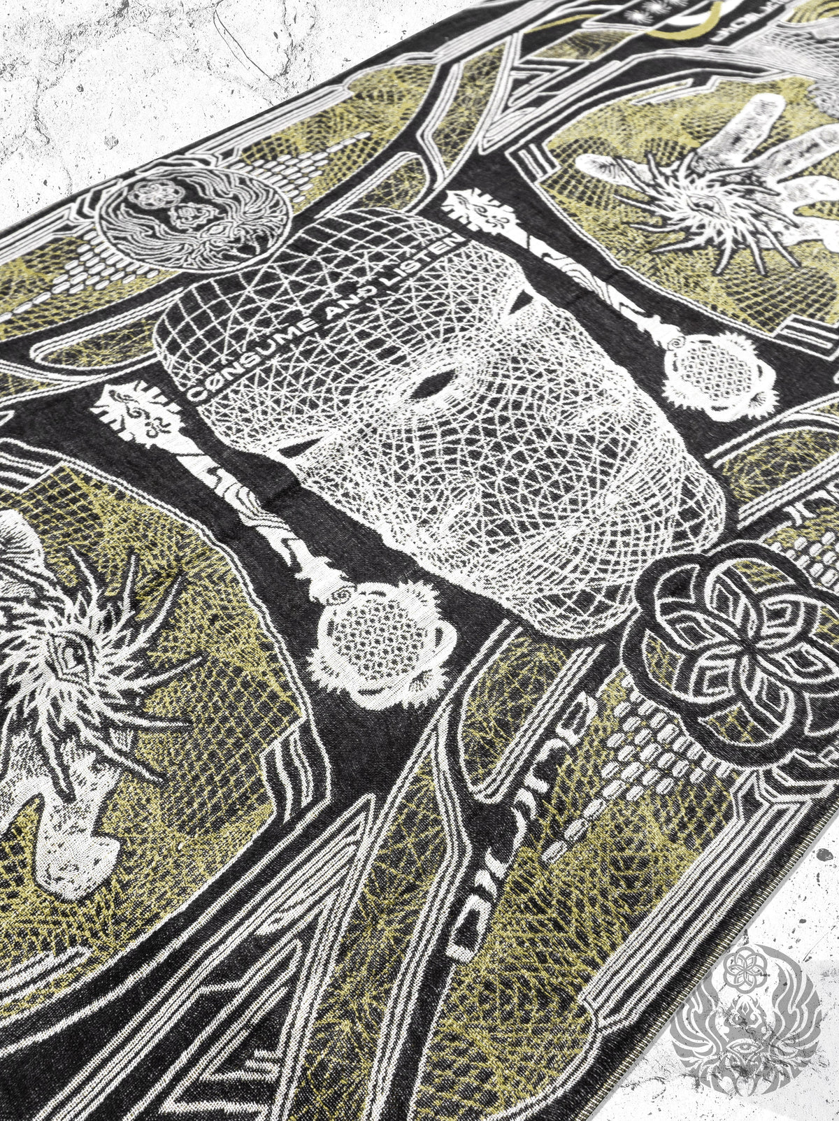 GOLDEN TEACHERS V1 • GOLD • Festival Shawl/Scarf NEW Shawl 