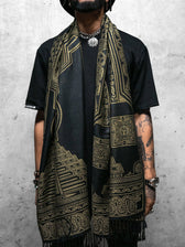 RESTOCKED ✦ TRANSCENDENCE • GOLD • GROKKO • Reversible Festival Shawl/Scarf Shawls 
