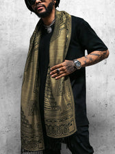 RESTOCKED ✦ TRANSCENDENCE • GOLD • GROKKO • Reversible Festival Shawl/Scarf Shawls 