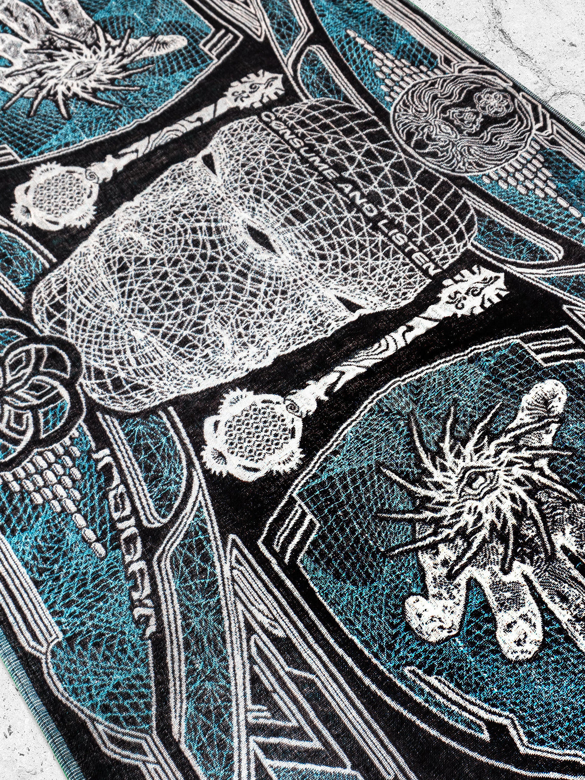 RESTOCKED ✦ GOLDEN TEACHERS V1 • AQUAMARINE • Festival Shawl/Scarf Shawl 