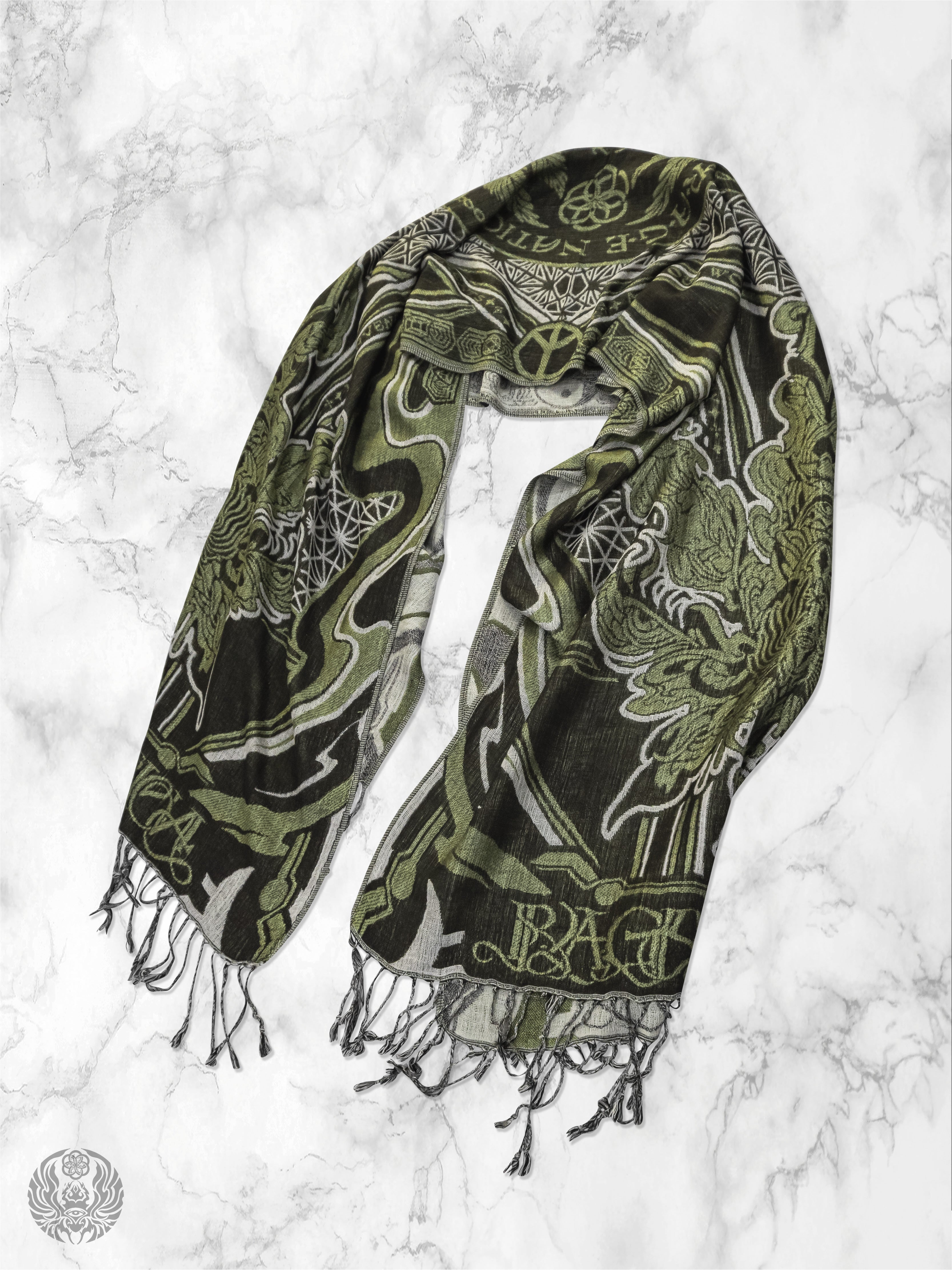 CONVENE WITH THE ELEMENTS ✦ GREEN GODDESS ✦ Festival Shawl Shawls 