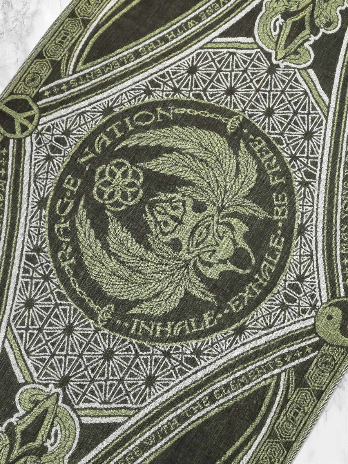 CONVENE WITH THE ELEMENTS ✦ GREEN GODDESS ✦ Festival Shawl Shawls 
