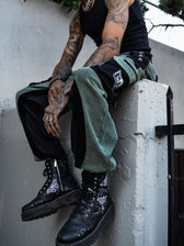 MOKSHA मोक्ष ✦ GREEN/Black ✦ Corduroy Flow Joggers Joggers 