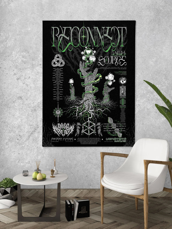 RECONNECT WITH SOURCE V2 ✦ YANTRART x RAGE NATION ✦ Limited Edition Canvas Canvas 