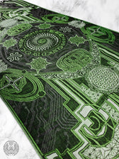 DIVINE GUIDANCE ✦ UV GREEN ✦ Reversible Festival Shawl Shawl 