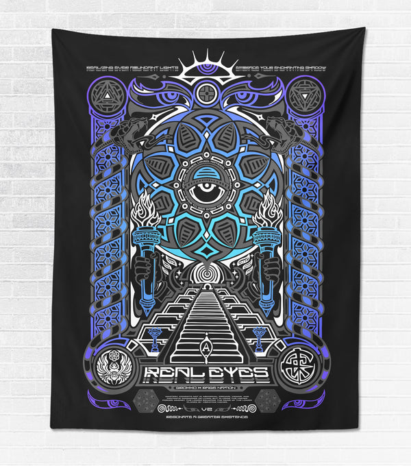 REAL EYES 2.0 ✦ GROKKO ✦ 111 Limited Edition Tapestry Tapestry 