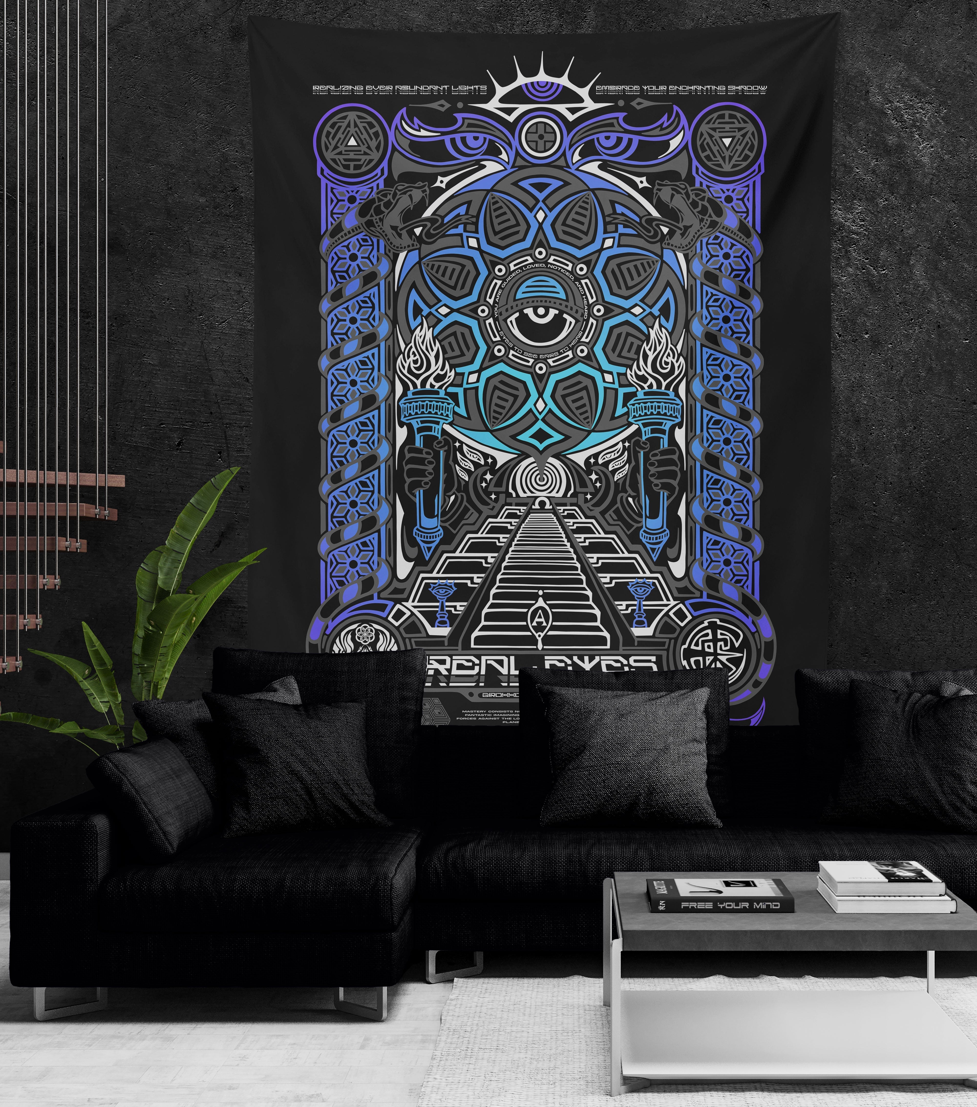 REAL EYES 2.0 ✦ GROKKO ✦ 111 Limited Edition Tapestry Tapestry 