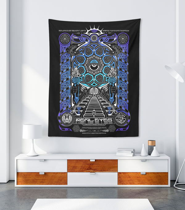 REAL EYES 2.0 ✦ GROKKO ✦ 111 Limited Edition Tapestry Tapestry 