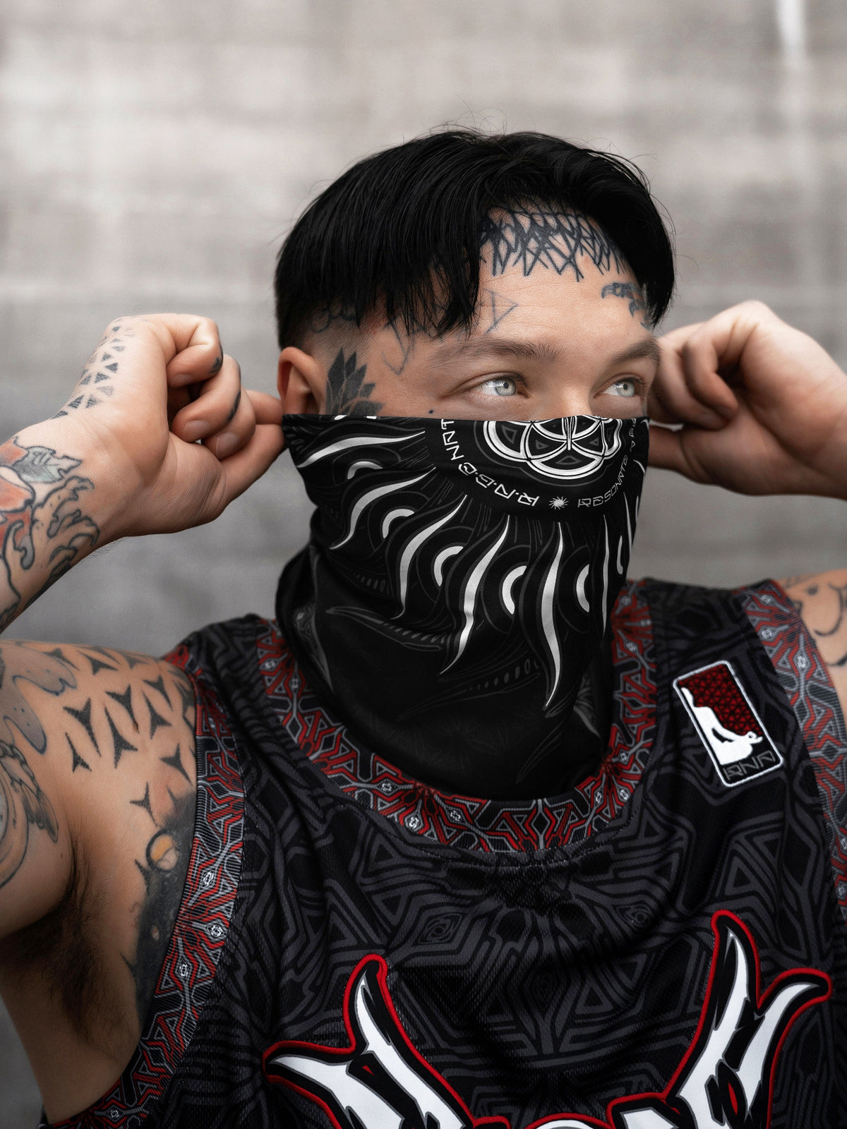 PRE-ORDER ✦ PROTECTED BY INTENT ✦ Slate Double-sided Bandana Coming Soon 