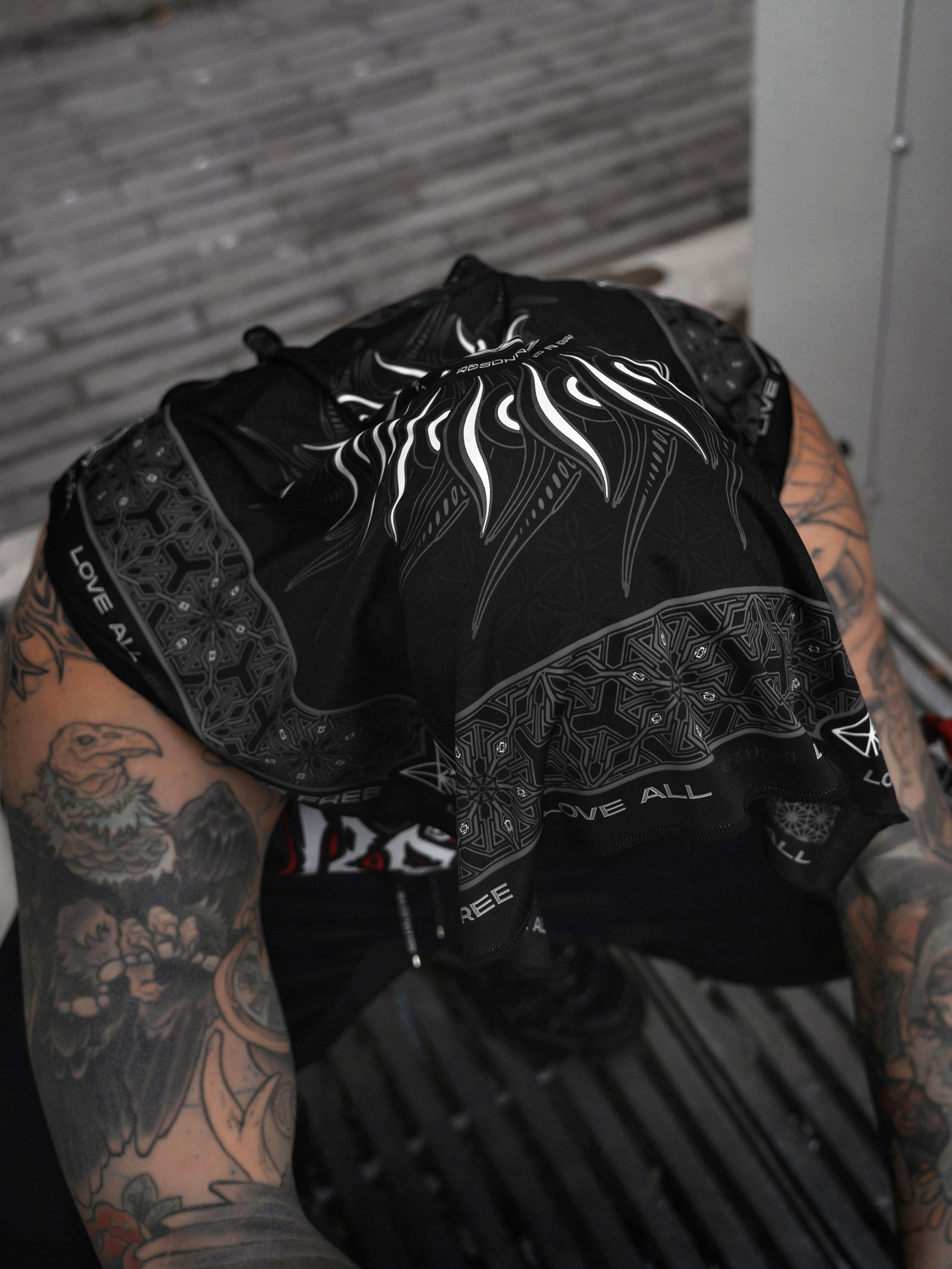 PRE-ORDER ✦ PROTECTED BY INTENT ✦ Slate Double-sided Bandana