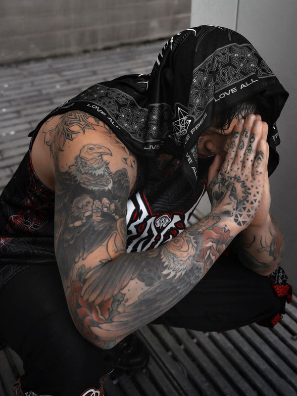 PRE-ORDER ✦ PROTECTED BY INTENT ✦ Slate Double-sided Bandana Coming Soon 