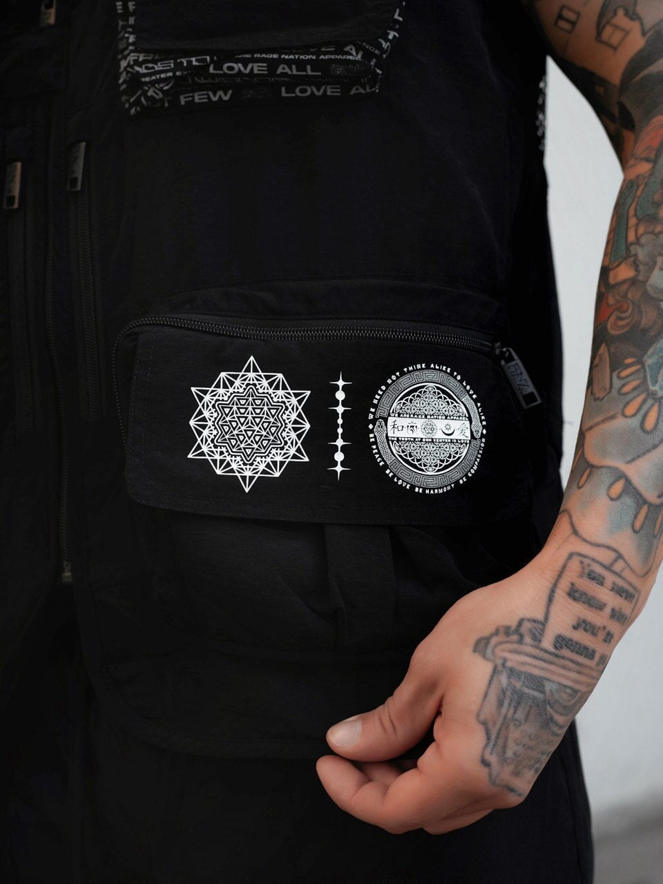 ✦ PROTECTED BY INTENT V1 ✦ RED/BLACK ✦ TACTICAL VEST Vest 