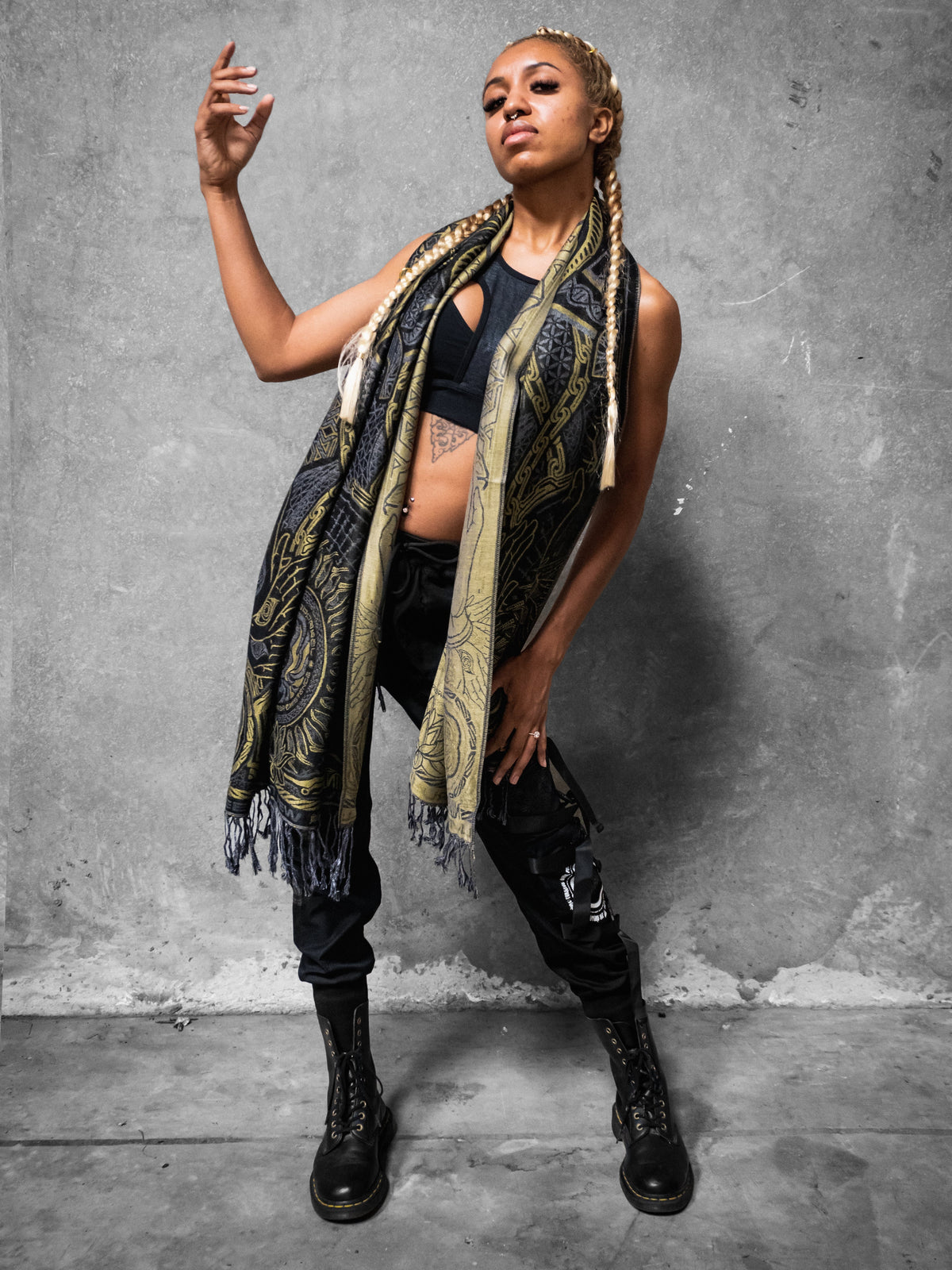 PROTECTED BY INTENT ✦ GOLD ✦ FESTIVAL SHAWL Shawls 