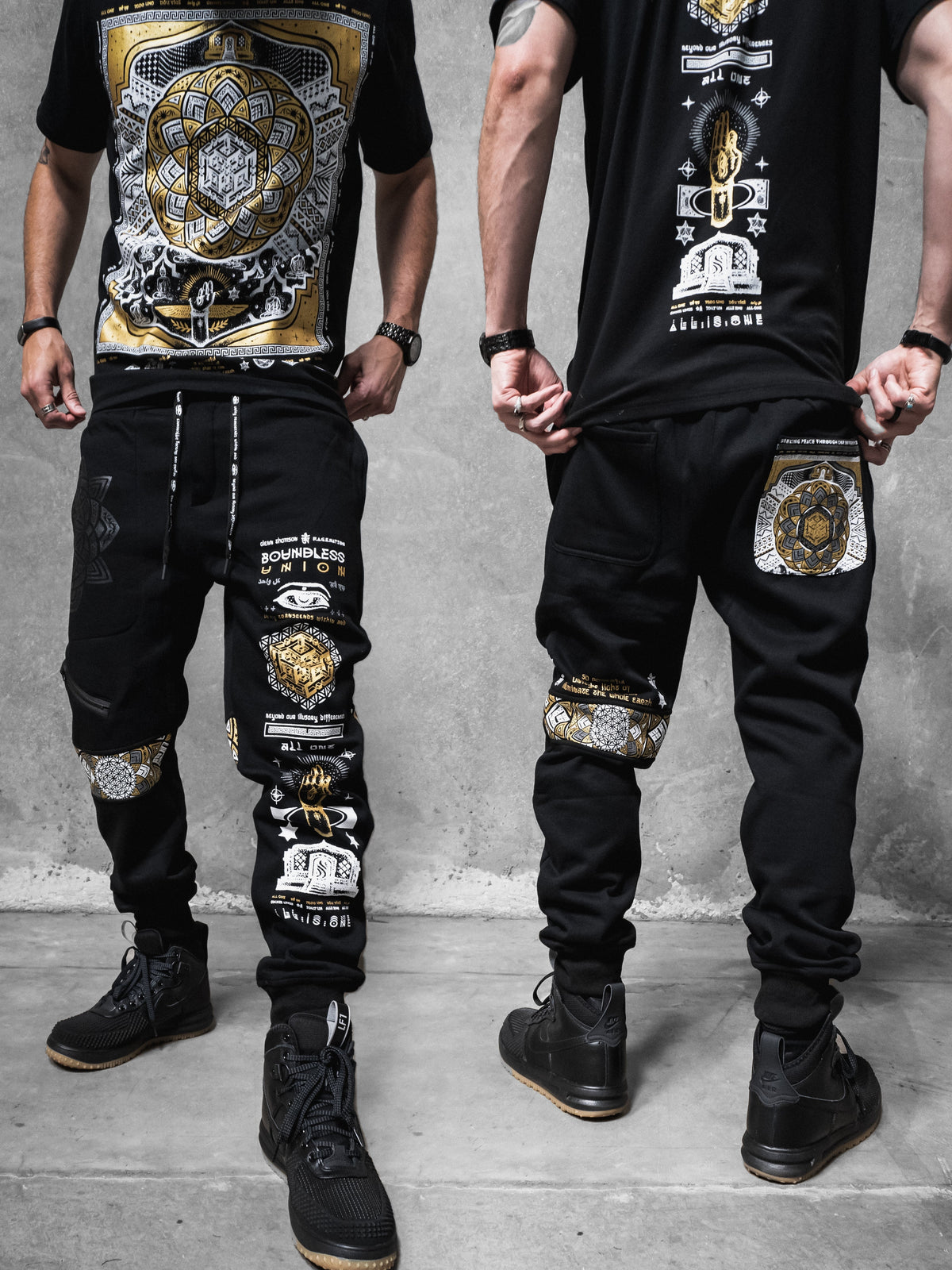 BOUNDLESS UNION ✦ GLENN THOMSON x RNA ✦ Hidden Pocket Unisex Joggers Joggers 