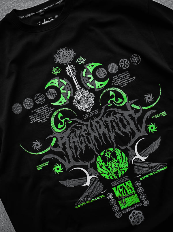 COMING SOON ✦ KEYS TO BECOMING ✦ GLOW IN THE DARK ✦ Oversized Premium T-shirt T-Shirt 