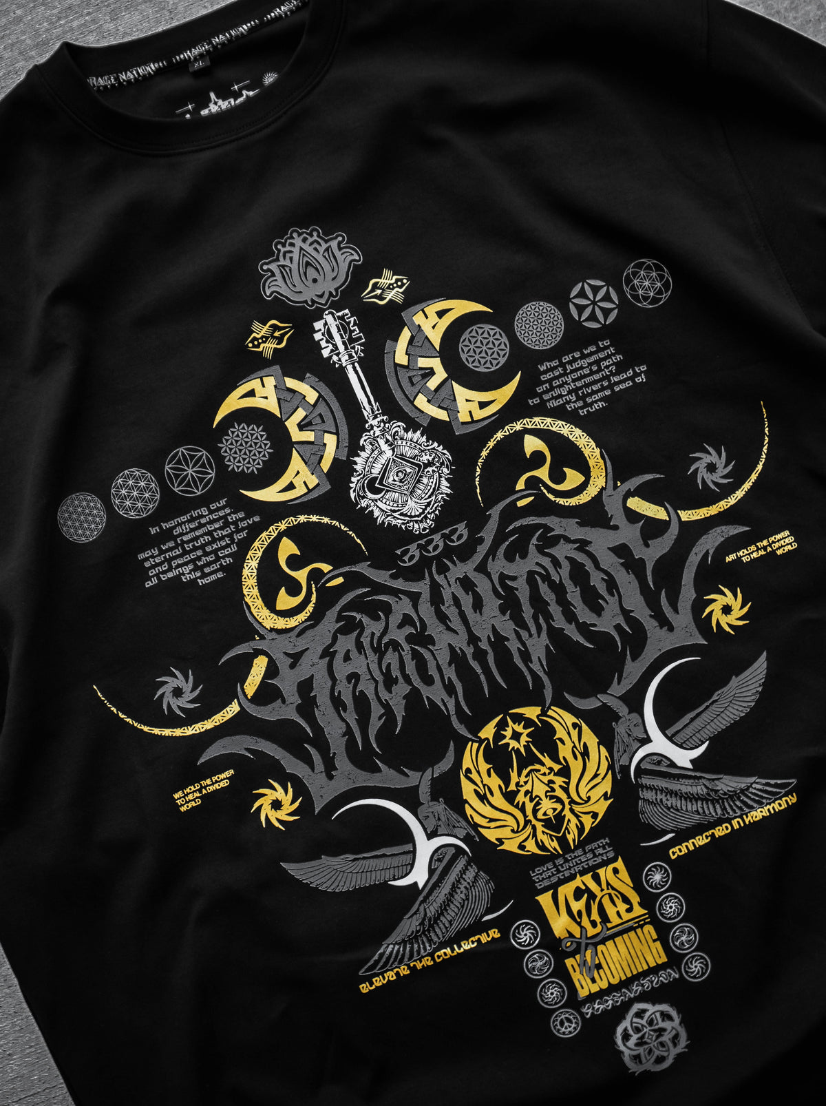 COMING SOON ✦ KEYS TO BECOMING ✦ GOLD FOIL ✦ Oversized Premium T-shirt T-Shirt 