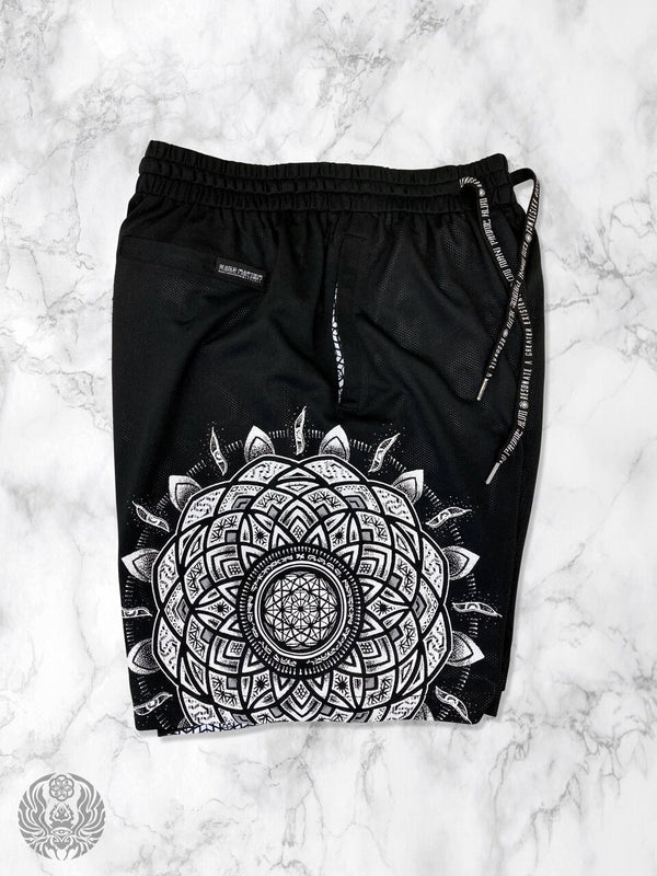 LOTUS THRONE (SAHASRĀRA सहस्रार) ✦ Reversible Shorts w/ Stash Pocket Shorts 