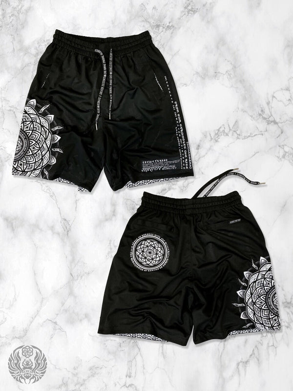 LOTUS THRONE (SAHASRĀRA सहस्रार) ✦ Reversible Shorts w/ Stash Pocket Shorts 