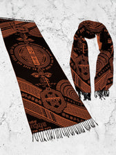 LOVE IS LAW ✦ COPPER ✦ Reversible Festival Shawl/Scarf Shawls 