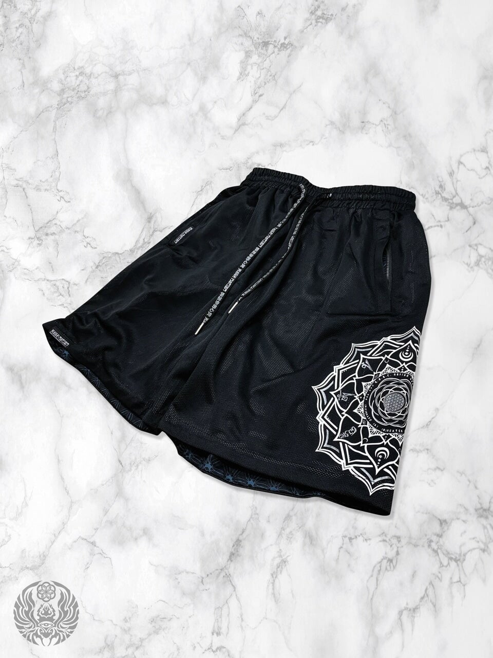 MANTRA V1 ✦ Black/Silver ✦ Reversible Activewear Shorts Shorts 