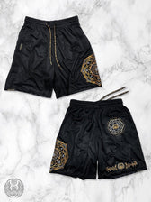 MANTRA V2 ✦ Black/Gold ✦ Reversible Activewear Shorts Shorts 
