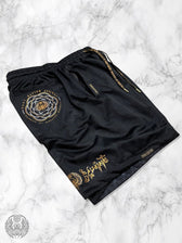 MANTRA V2 ✦ Black/Gold ✦ Reversible Activewear Shorts Shorts 