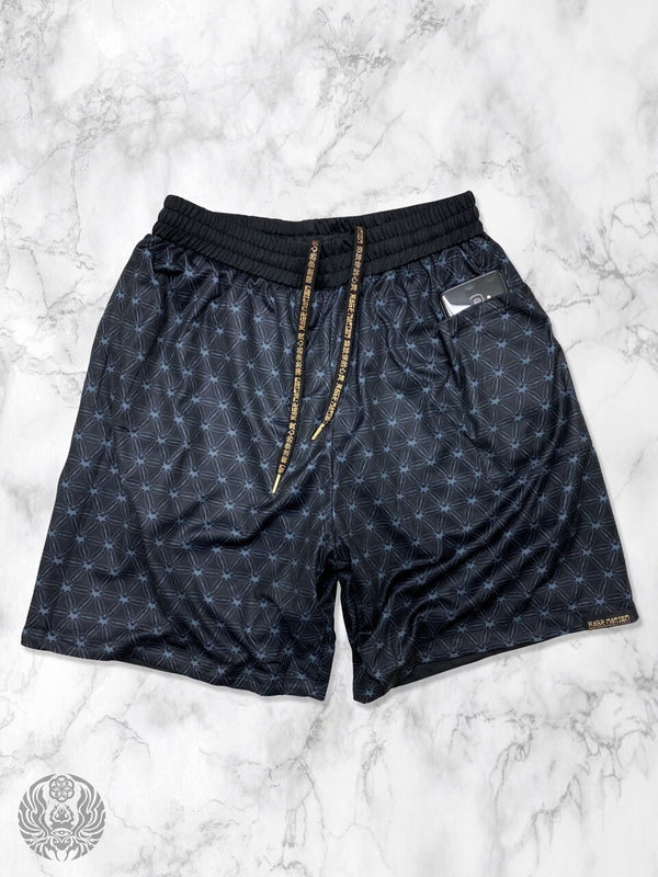 MANTRA V2 ✦ Black/Gold ✦ Reversible Activewear Shorts Shorts 