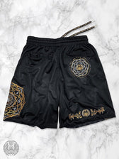 MANTRA V2 ✦ Black/Gold ✦ Reversible Activewear Shorts Shorts 