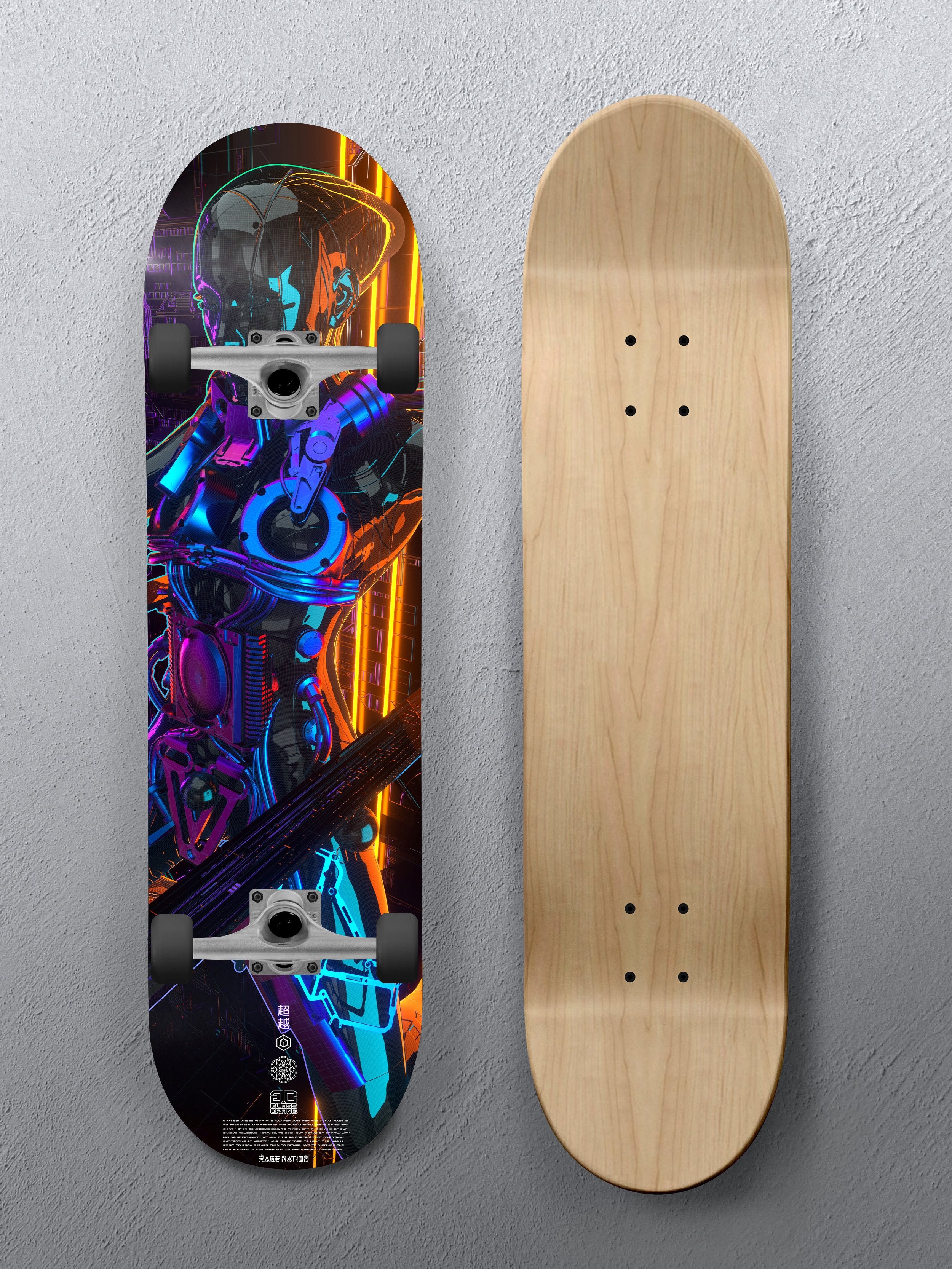 8.25" • METANOIA • GLASS CRANE • Skateboard Deck Skateboard 