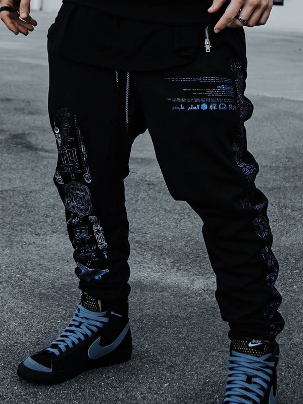 MIND OF ZEN V1 • Iridescent Ink Unisex Joggers Joggers 