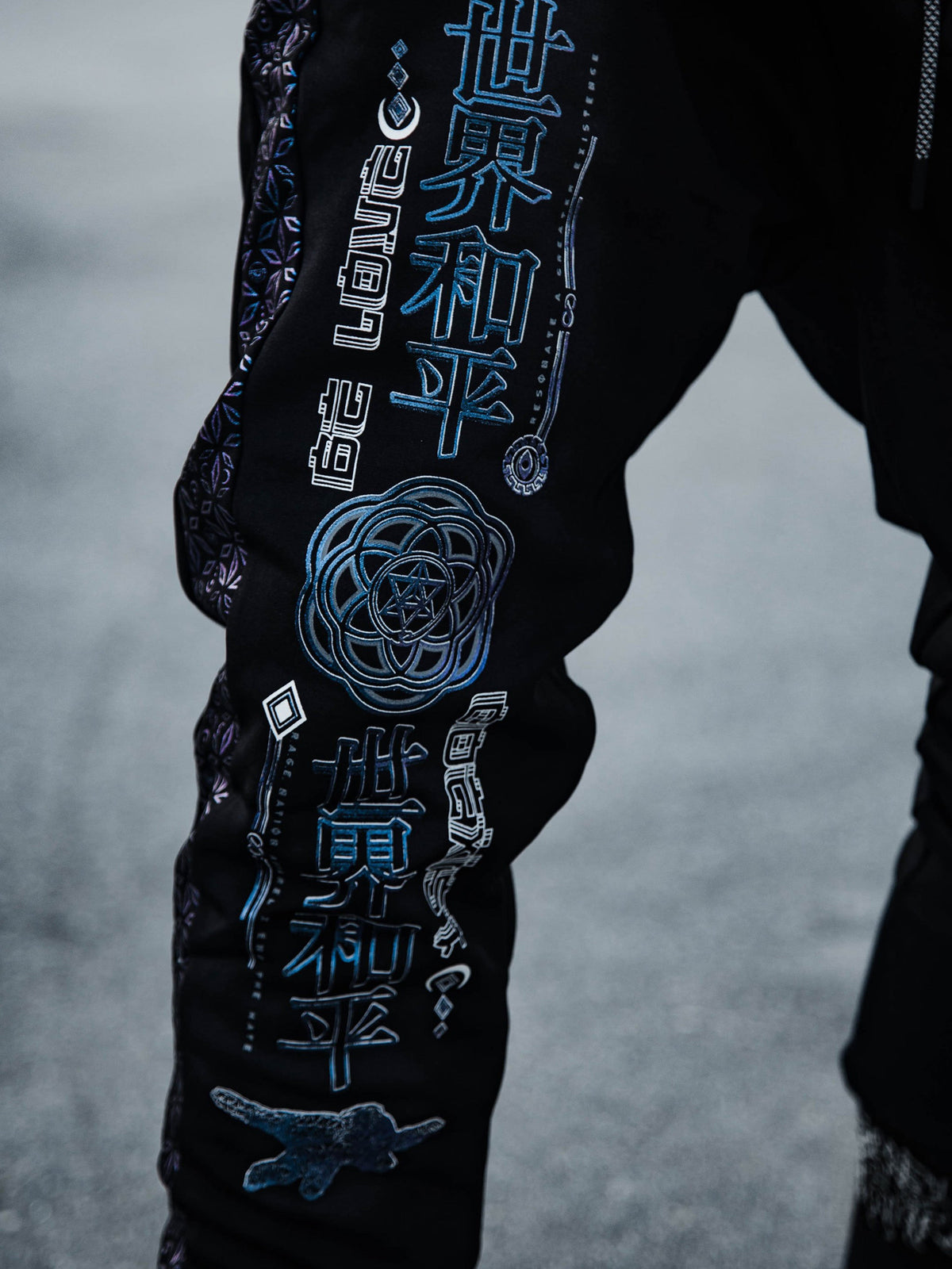 MIND OF ZEN V1 • Iridescent Ink Unisex Joggers Joggers 