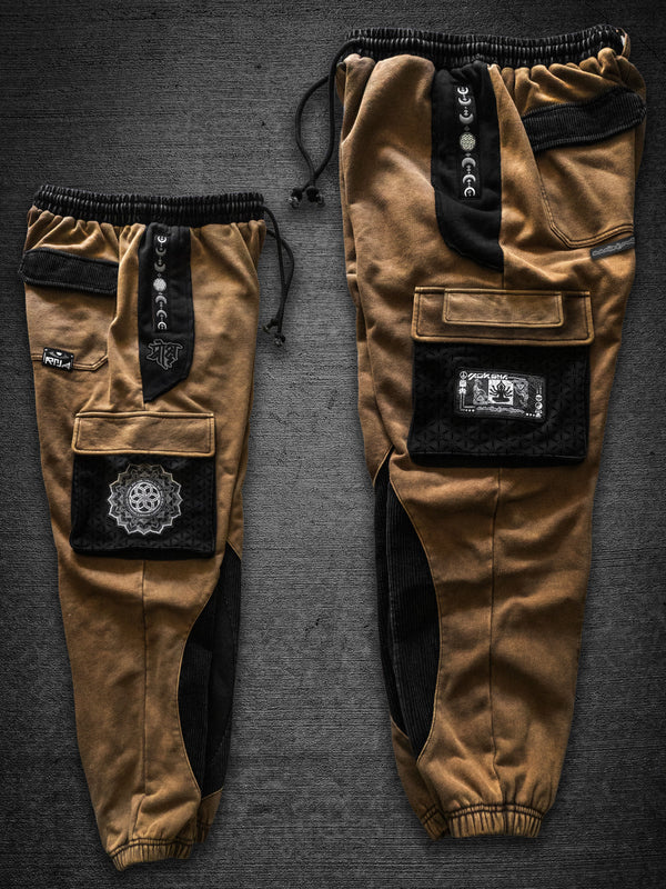 COMING SOON ✦ MOKSHA ✦ Tan/Black ✦ Corduroy Flow Joggers Joggers 