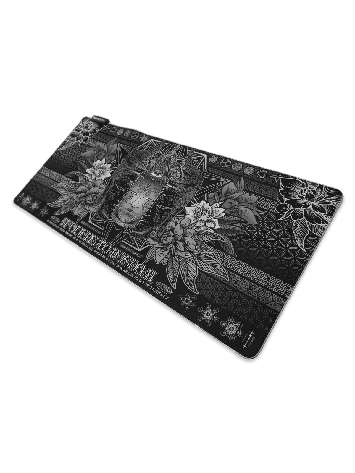 WOUNDS TO WISDOM V1 • MONOCHROME • XXL RGB GAMING MOUSEPAD Mouse Pad 