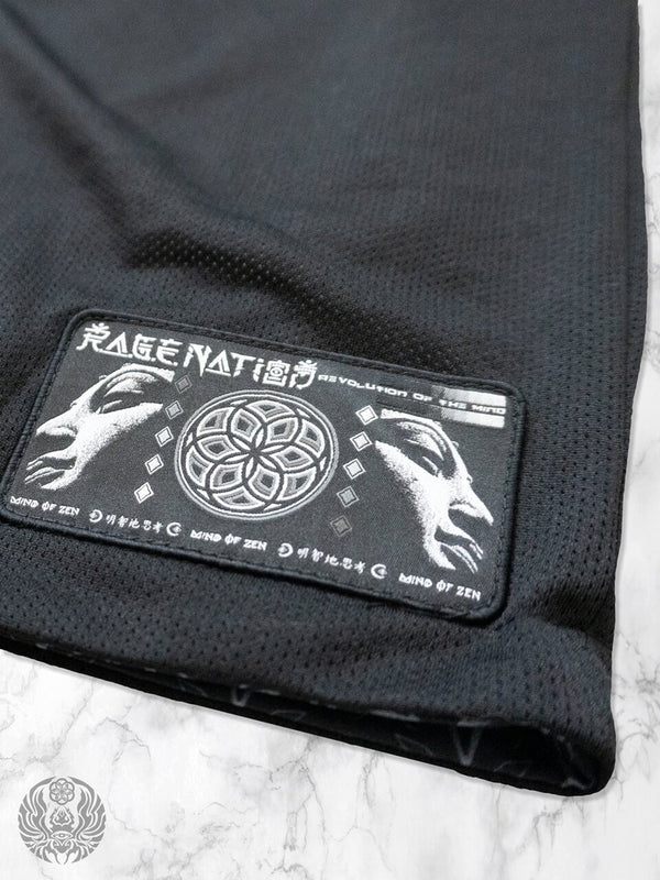 MIND OF ZEN • Iridescent Ink • Activewear Shorts w/ Stash Pocket Shorts 