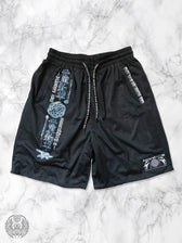 MIND OF ZEN • Iridescent Ink • Activewear Shorts w/ Stash Pocket Shorts 