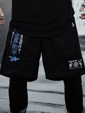 MIND OF ZEN • Iridescent Ink • Activewear Shorts w/ Stash Pocket Shorts 