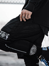 MIND OF ZEN • Iridescent Ink • Activewear Shorts w/ Stash Pocket Shorts 