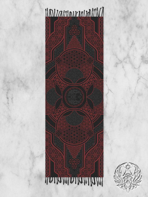 PRE-ORDER ✦ GEOMETRY OF BEING ✦ RED ✦ Shawl / Pashmina Shawls 