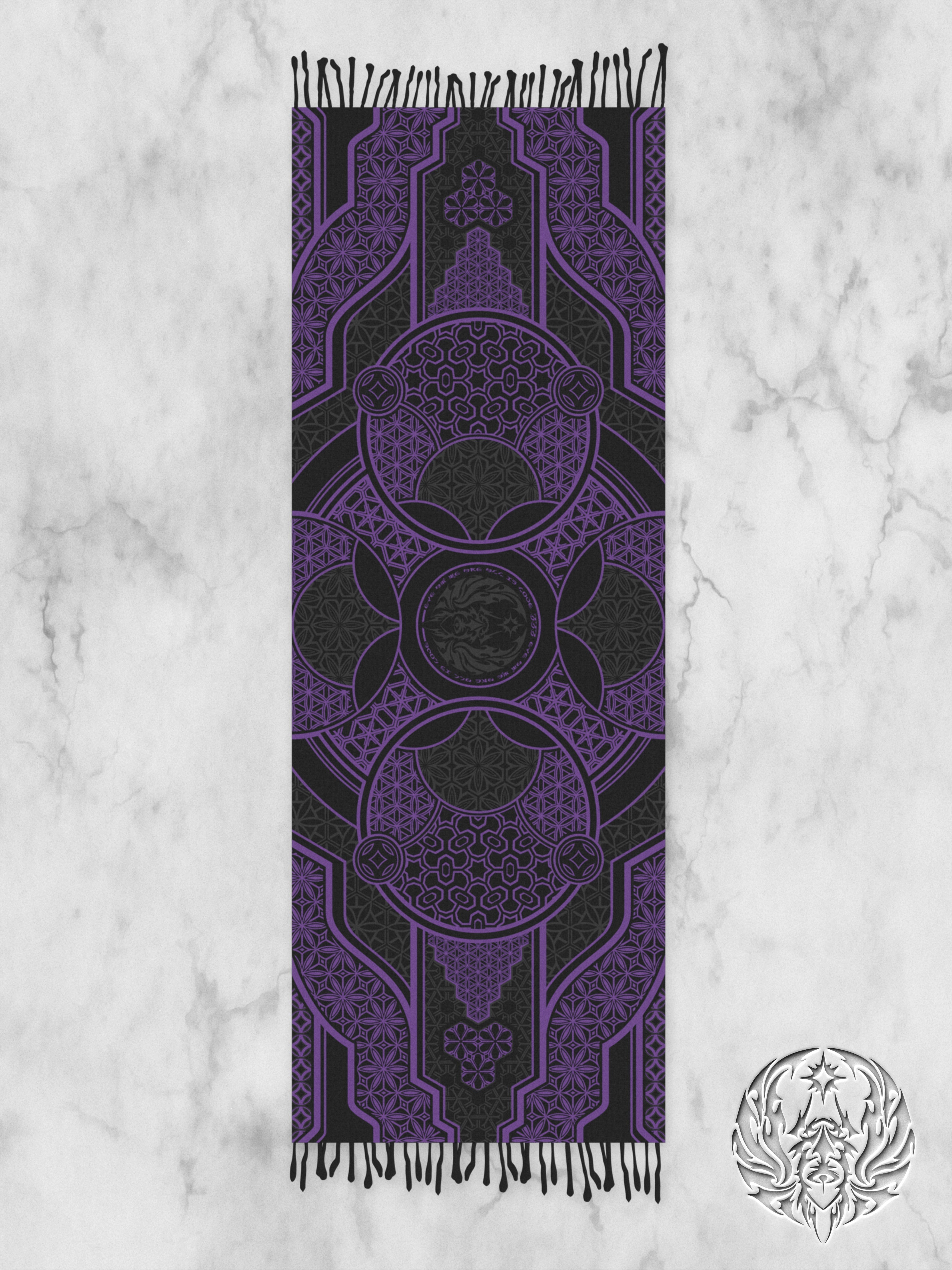 PRE-ORDER ✦ GEOMETRY OF BEING ✦ PURPLE ✦ Shawl / Pashmina Shawls 