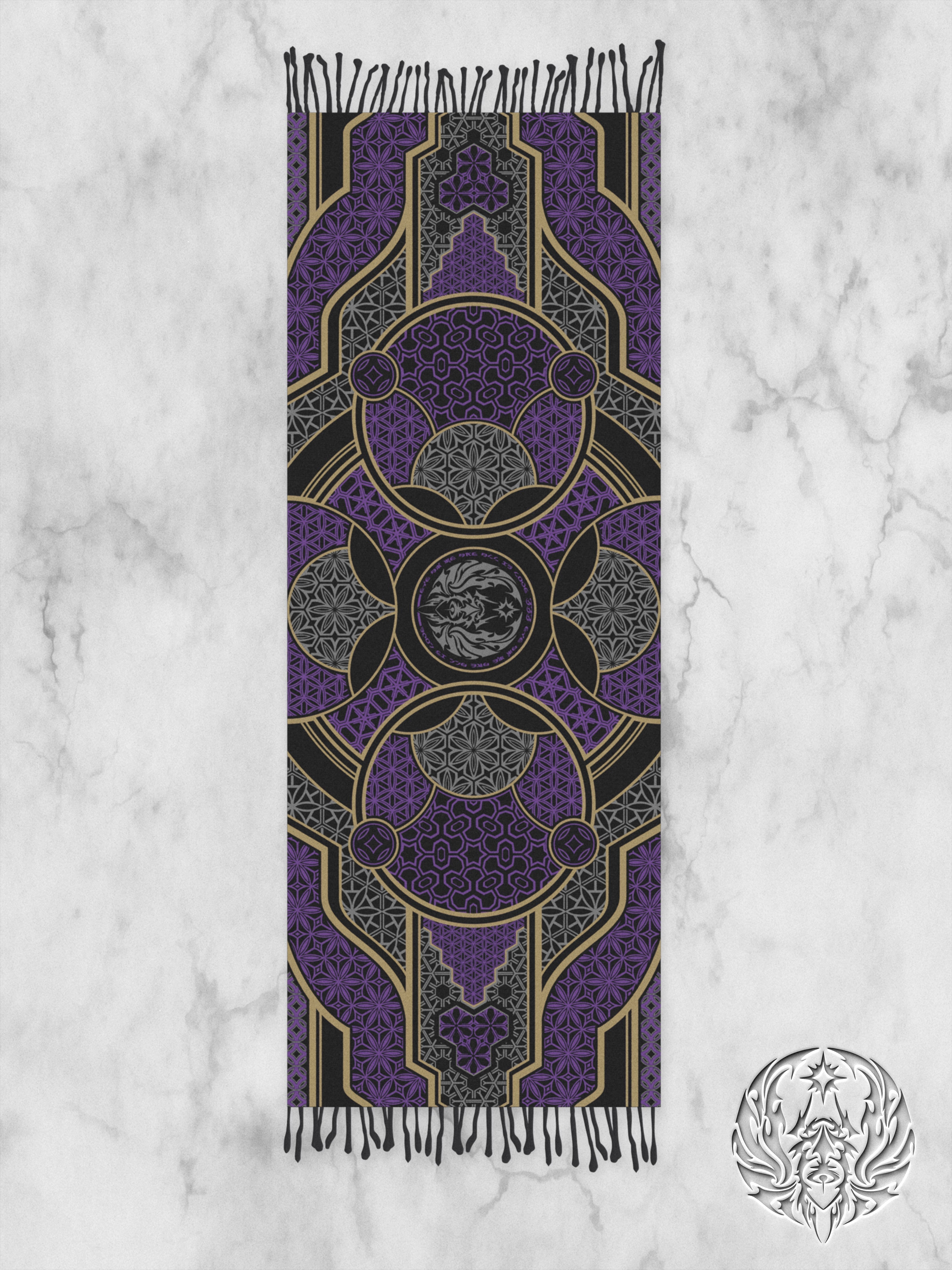 GEOMETRY OF BEING ✦ Purple Festival Shawl Shawls 