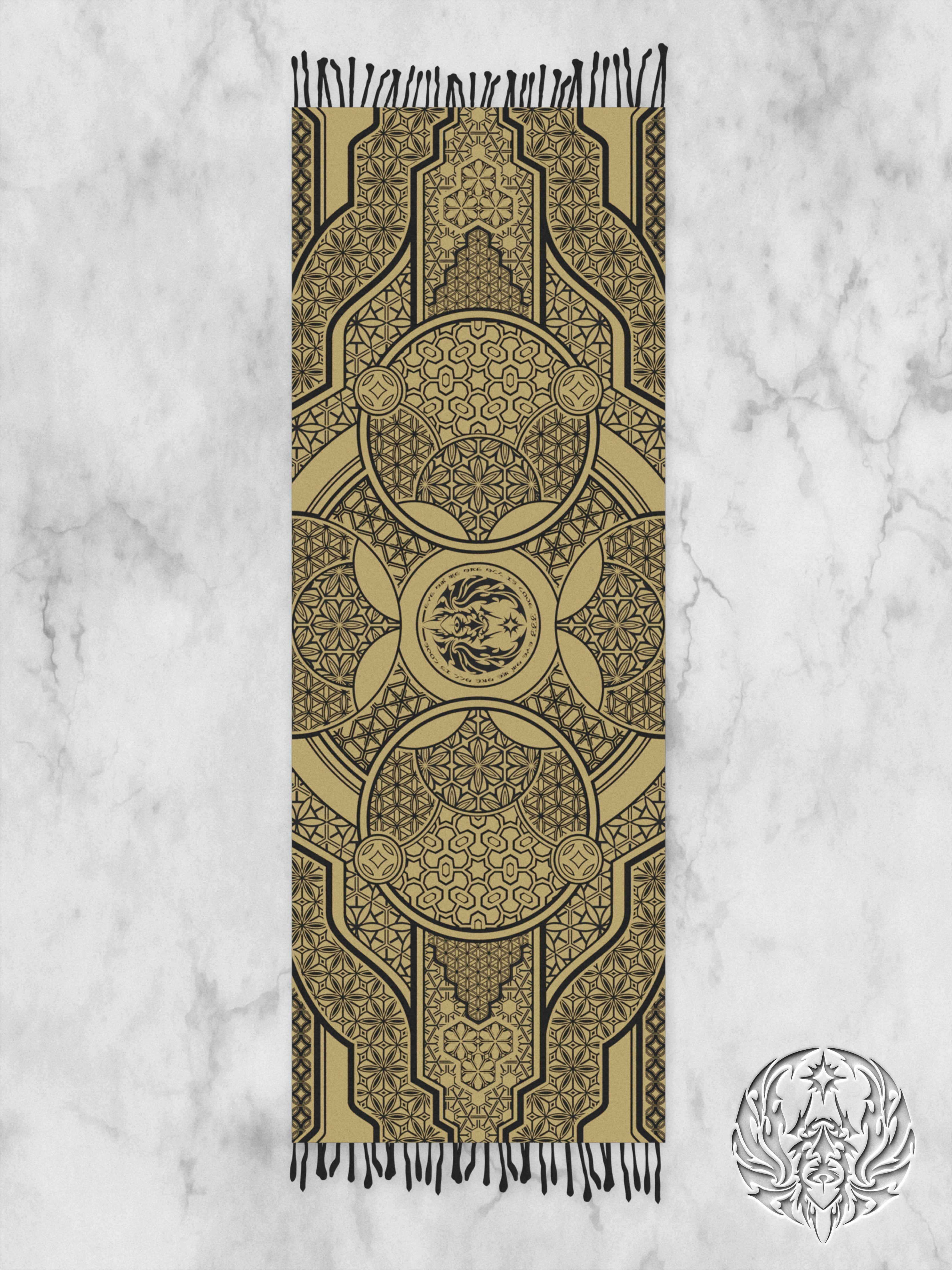 PRE-ORDER ✦ GEOMETRY OF BEING ✦ SAND ✦ Shawl / Pashmina Shawls 