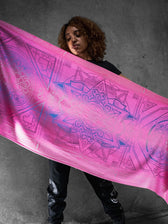 PINK AMETHYST DHARMA • Reversible Festival Shawl/Scarf Shawls 