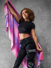 PINK AMETHYST DHARMA • Reversible Festival Shawl/Scarf Shawls 