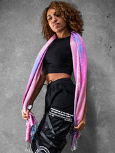 PINK AMETHYST DHARMA • Reversible Festival Shawl/Scarf Shawls 
