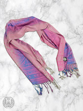 PINK AMETHYST DHARMA • Reversible Festival Shawl/Scarf Shawls 