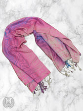 PINK AMETHYST DHARMA • Reversible Festival Shawl/Scarf Shawls 