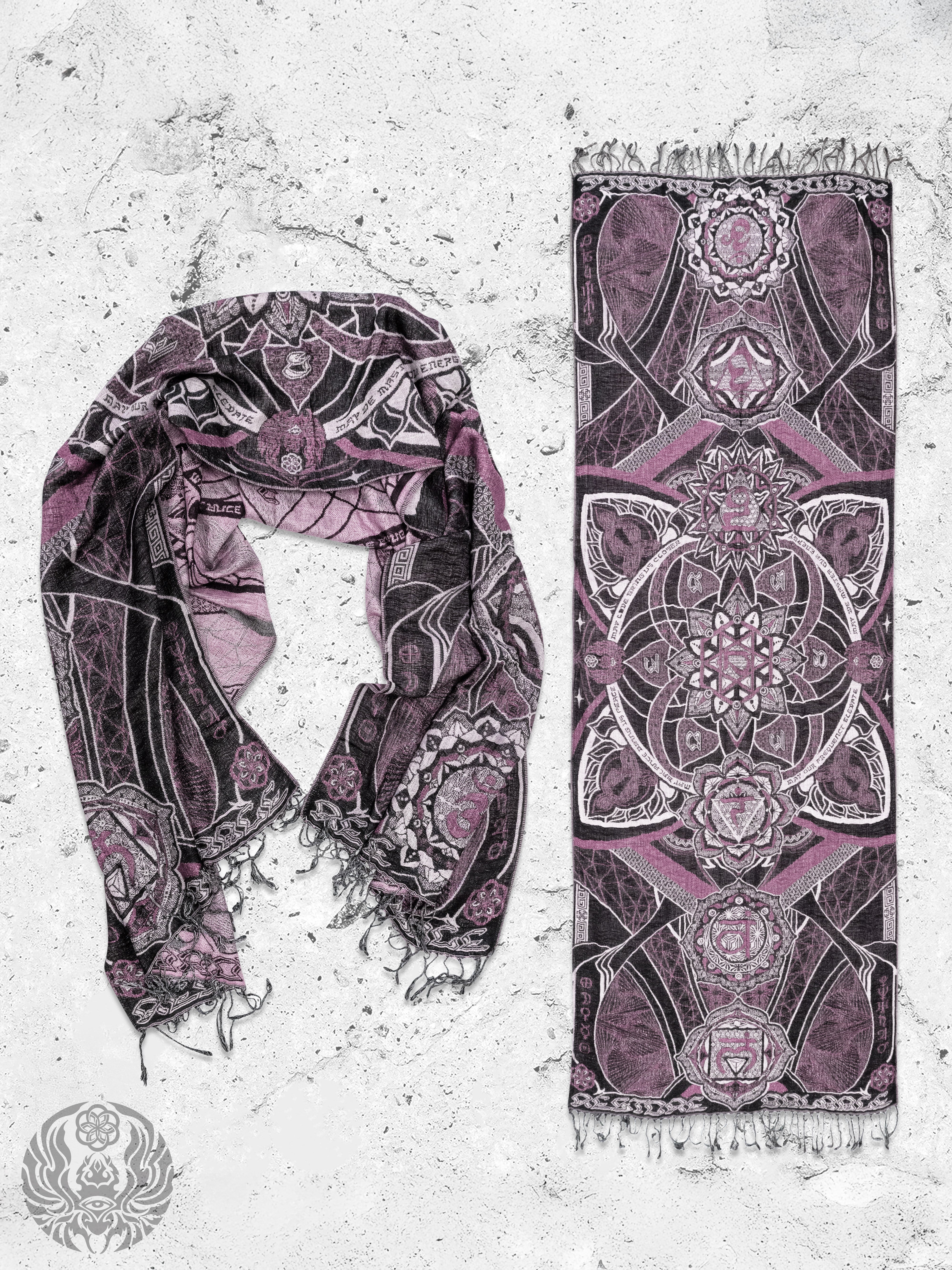 HARMONY HEALS • PINK • Festival Shawl/Scarf NEW Shawl 