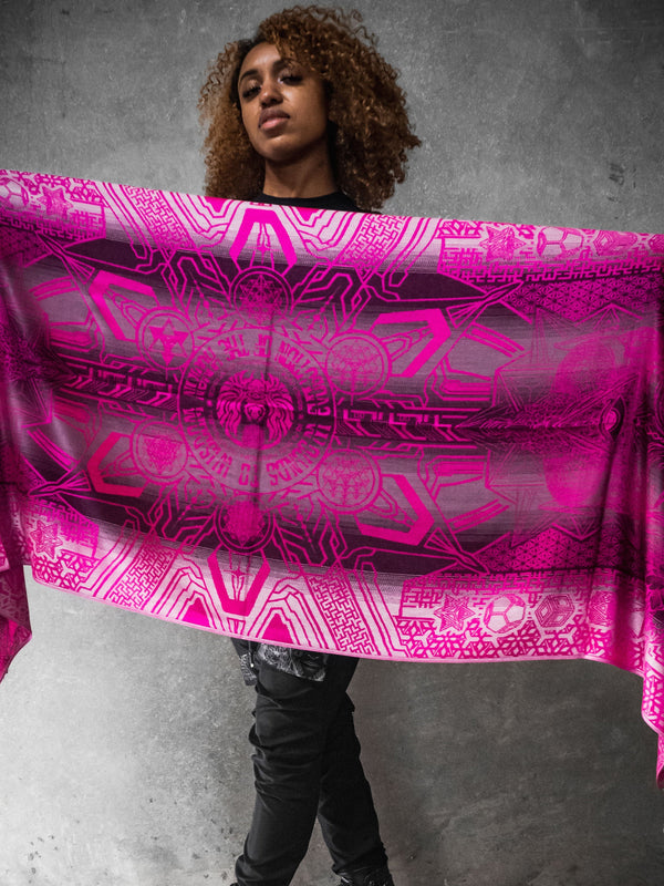 WOUNDS TO WISDOM • Yantrart x Rage Nation • Pink Gradient Shawl Shawls 